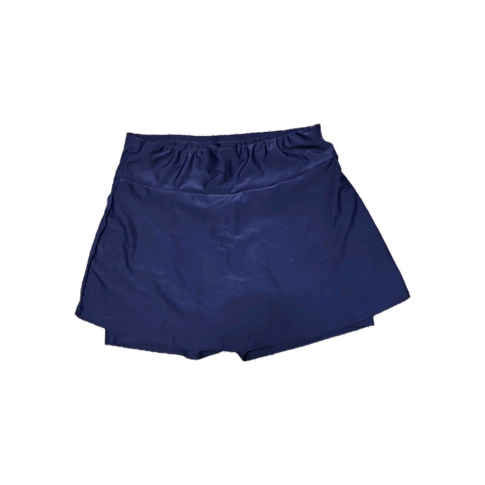 Ella Mae Modest Swim Skort Navy Blue Swimsuit Bottom M